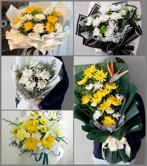 云南迪庆州香格里拉市东旺乡白事花束代送